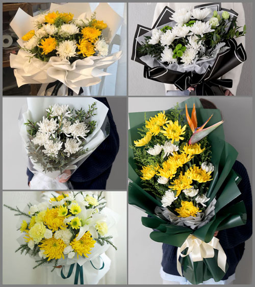 江苏宿迁泗洪县城头乡白事花束代送
